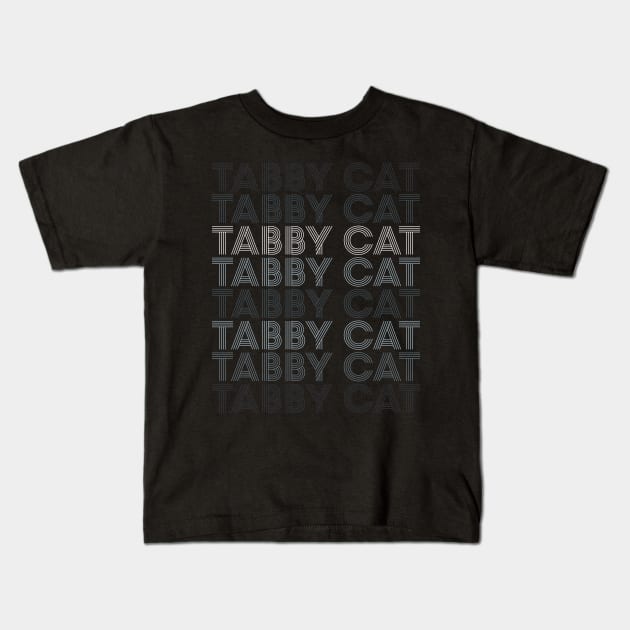 Retro Silver Tabby Cat Kids T-Shirt by Adopt Me Meow